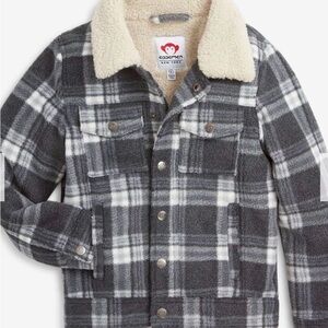 Appaman Black and White Plaid Jean Jacket